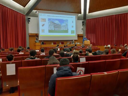 Immagine: Progetti e attività integrative - Studenti aula magna